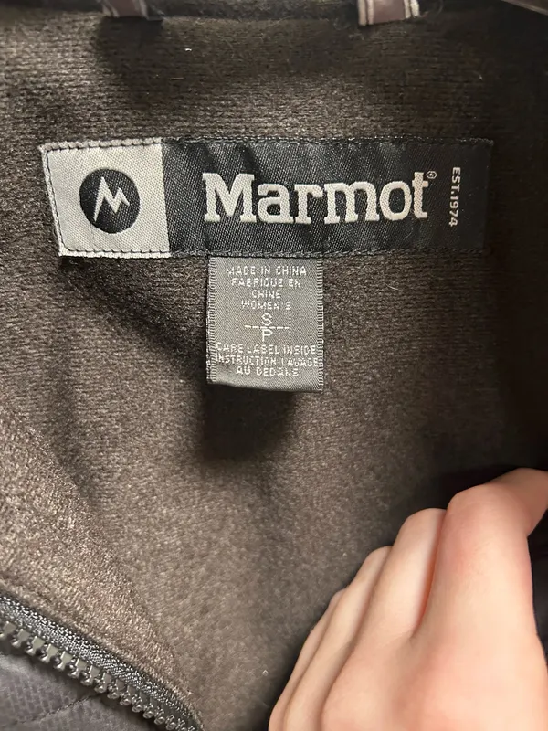 Black Marmot Coat Small Puffer - Image 3