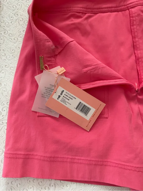 Cult Gaia hot pink mini skirt skort Alma short blossom nwt size medium it girl - Image 9