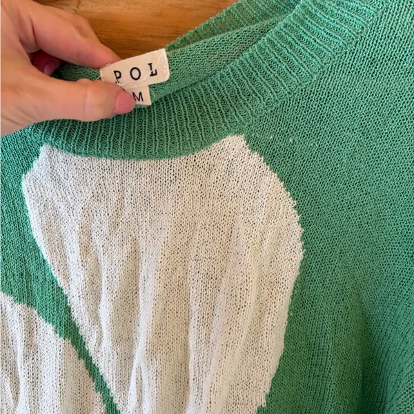 POL Flower Pullover Sweater size Medium - Image 4