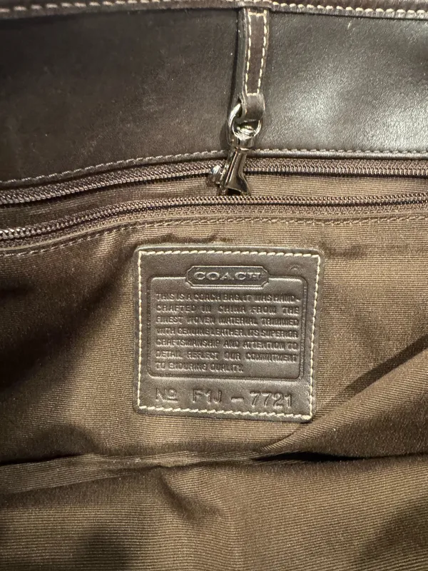 Coach Tote Bag Shoulder Signature brown - Image 4