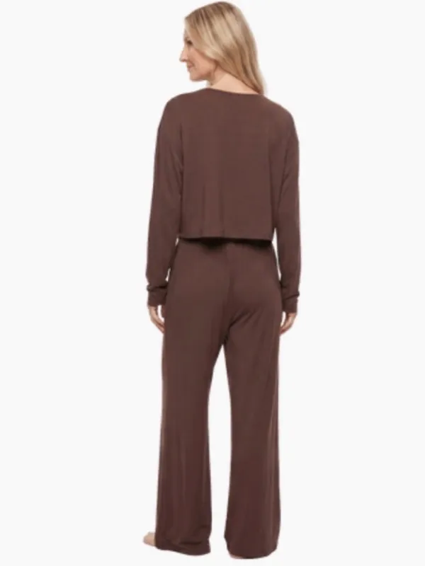 Bumpsuit The Cloud Pant Brown NWT Maternity Lounge Wide Leg Pants M - Image 8