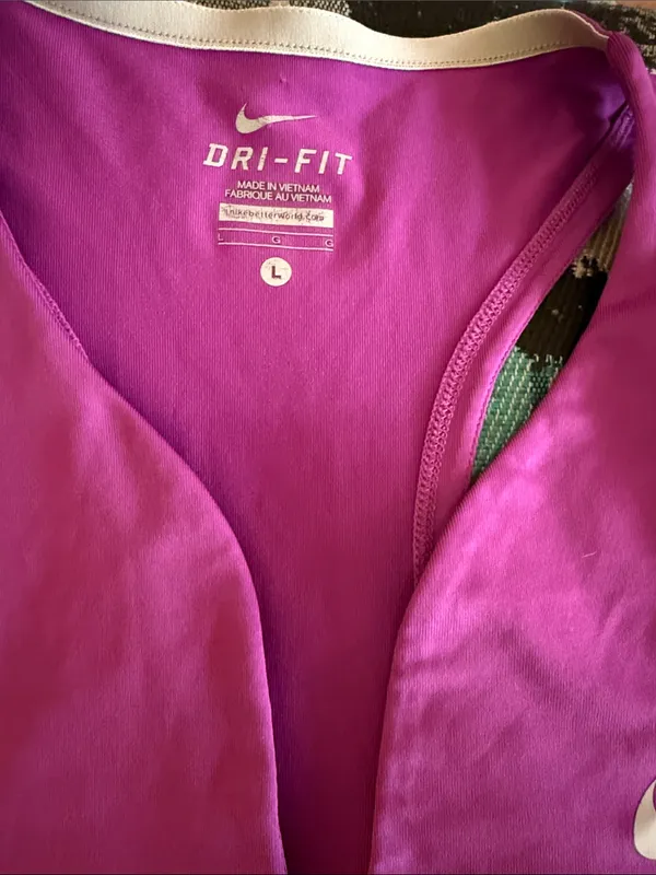 Nike Purple V-Notch Performance Tank - Image 4