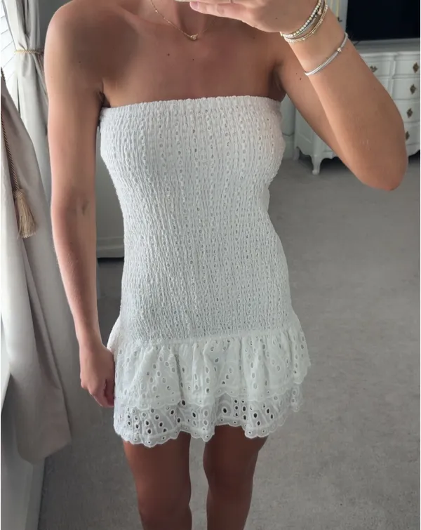 Edikted white eyelet dress - Image 2