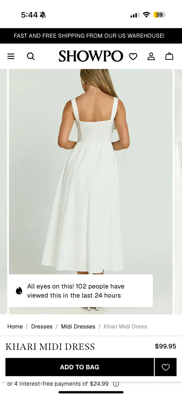 Showpo NWT KHARI MIDI DRESS Size 10 - Image 5