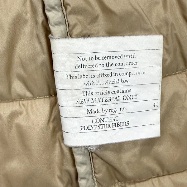 Patagonia Kai Lee Quilted Puffer Coat Lightweight Full Zip Jacket‎ Beige XS READ - Image 9