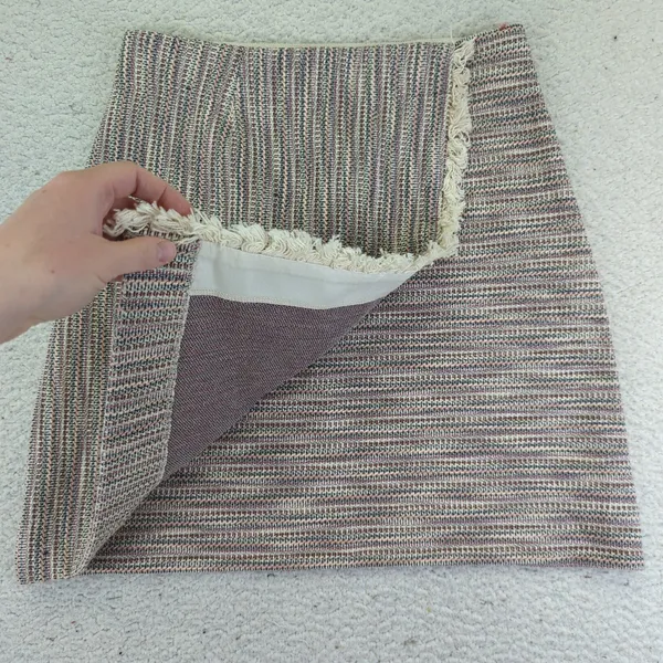 Maeve Anthropologie Tweed Mini Skirt Fringe Hem Multicolor Size 4 NWT‎ Boho - Image 3