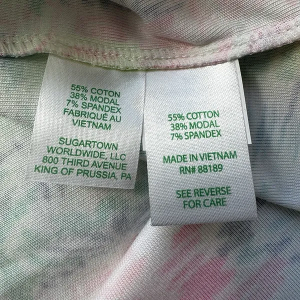 Lilly Pulitzer Top Women's XL Halee Tee Shirt Private Island SS Scoop Neck - Image 6