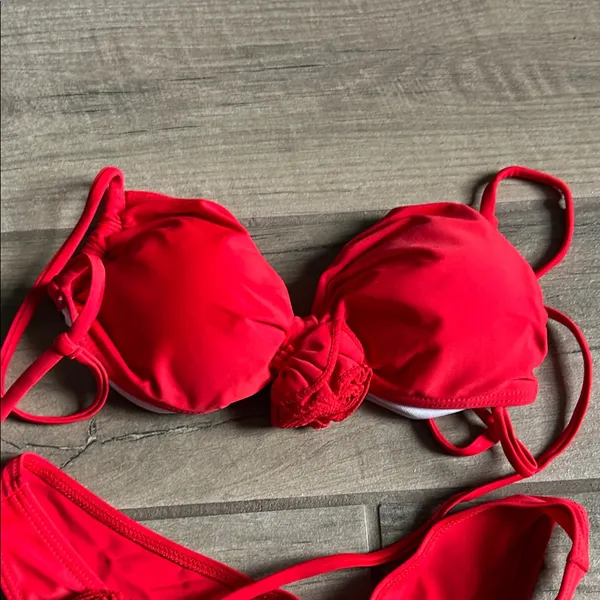 SHEIN Bold Red Bikini Set - Image 4