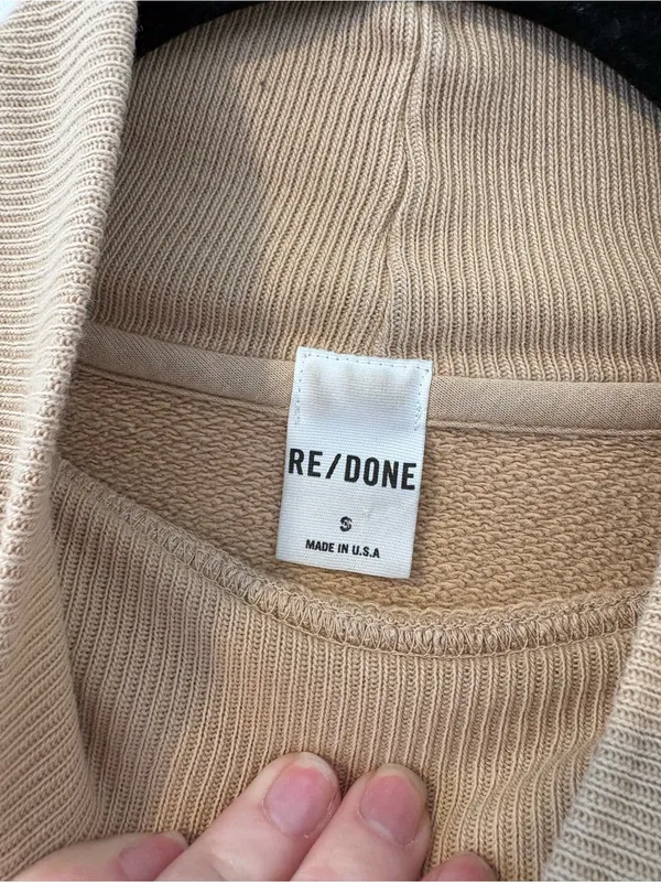 Re/Done 80s Mockneck Sweatshirt‎ Small 100% Cotton - Image 4