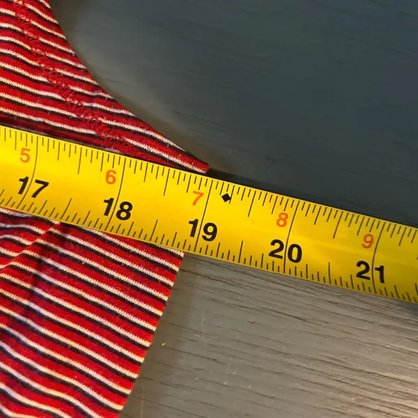 Old Navy Red Striped Sleeveless Top | Size Large - Image 6