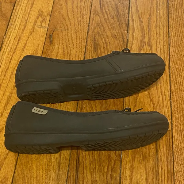 Crocs Women's Wrap Colorlite Ballet Flat Gray‎ Size 8 Slip Ons - Image 2