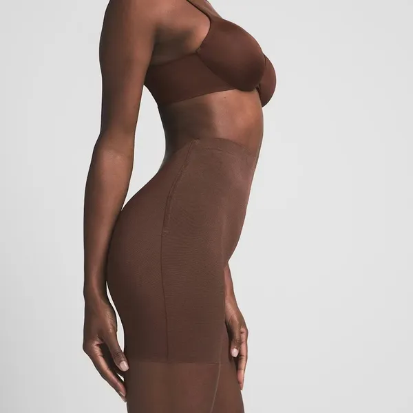Skims Low Back Sculpt Cocoa‎ Brown Sheer Sculpt Shape-wear Shorts - Image 3