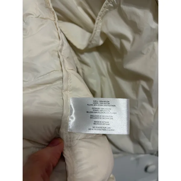 Eddie Bauer Puffer Jacket EB650 White Down Insulated Quilted Gorpcore L - Image 6