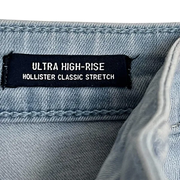 Hollister Jeans Women's 23 Blue Ultra High Rise Skinny Distressed Stretch Denim - Image 5