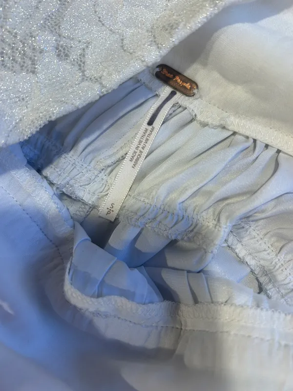 Free People Aster Set Silver Maxi Skirt & Bralette NWOT - Image 8