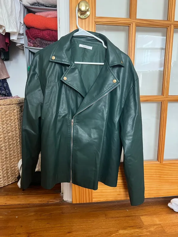 Green leather Peppermayo Jacket - Image 3