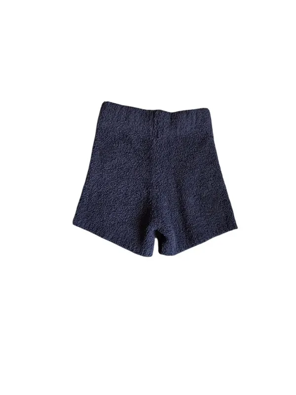 Skims Black Fuzzy Shorts - Image 4
