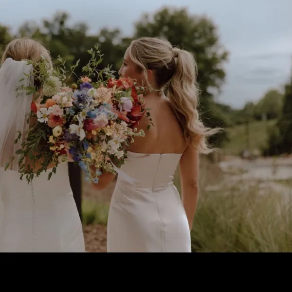 Bridesmaid Birdy Grey Dress - Image 2