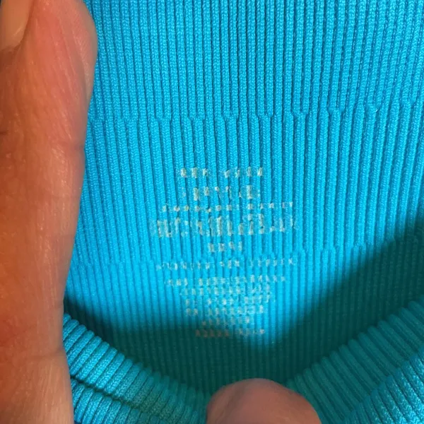 DFYNE Dynamic Seamless Scrunch Butt Gym Shorts Teal Blue High Waist Small XS - Image 4