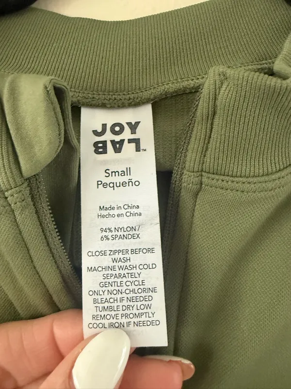 JoyLab Olive Green Full-Zip Athletic Jacket - Image 2