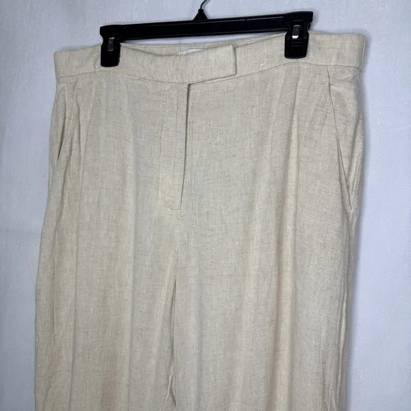 Abercrombie & Fitch Sloane Linen-Blend Wide Leg Pants - Image 6