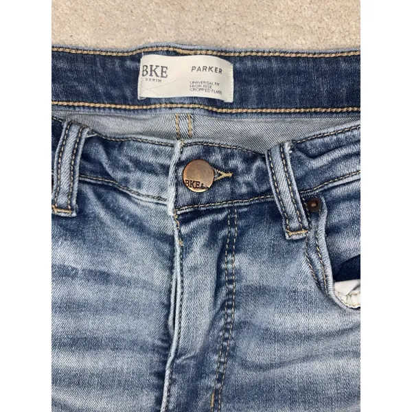 Buckle bke parker cropped flare universal fit high rise 30x27 Raw‎ Hem - Image 3