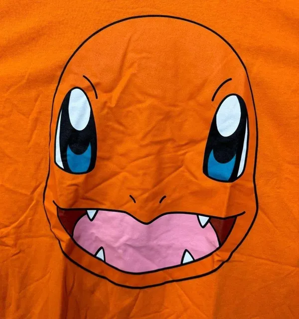 Charmander Big Face Anime Character Nintendo Pokemon Tee M - Image 2