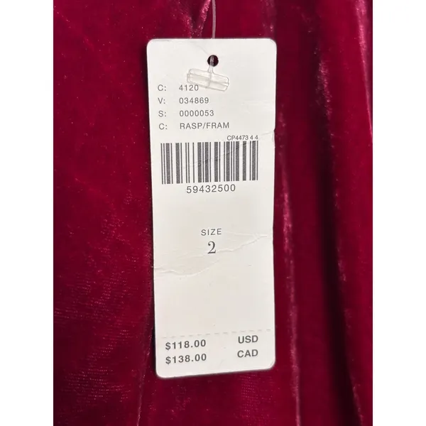 Anthropologie Montie Connie Velvet Mini Skirt size 2‎ Jewel Tone Ruched - Image 9