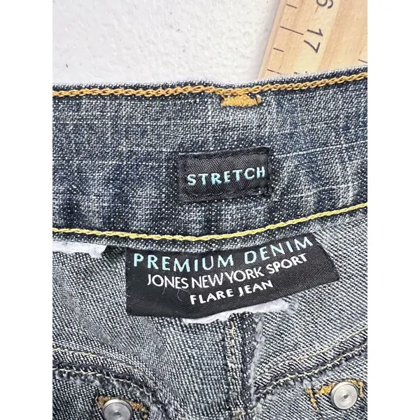 Jones New York Sport Flare Boot Cut Jeans Women 28” Waist Denim Pants Stretch‎ - Image 5