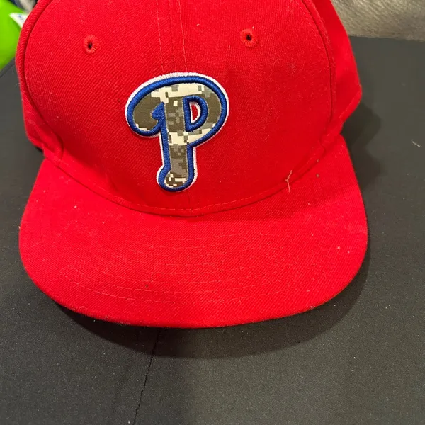 New Era Red and Blue Phillies Hat - Image 3
