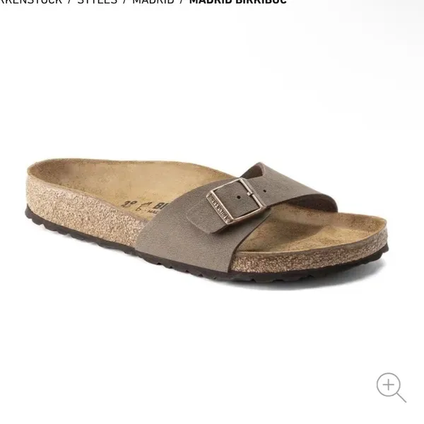 BIRKENSTOCK | Madrid Birkibuc Sandals in‎ Mocha - Image 8