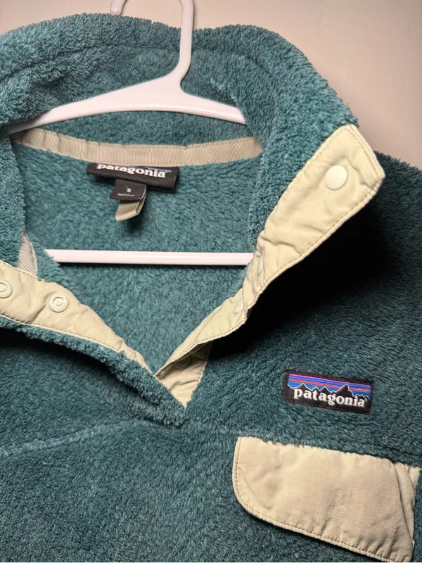 Patagonia Green Snap-T Fleece Pullover Women’s S - Image 4