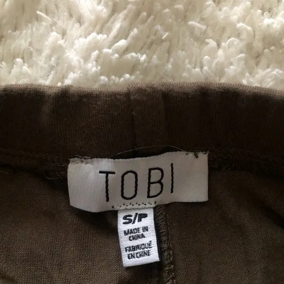 TOBI Two Piece Olive Green Crop Top and Maxi Skirt Set - Image 2