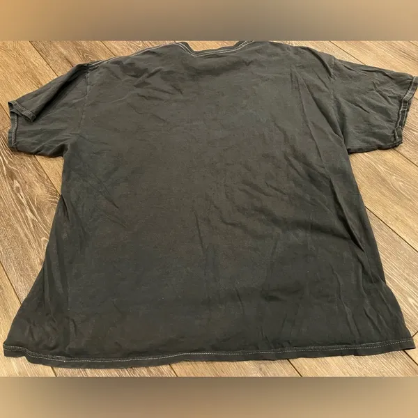 PacSun Butterfly Blue Grey Short Sleeve Top - Image 3