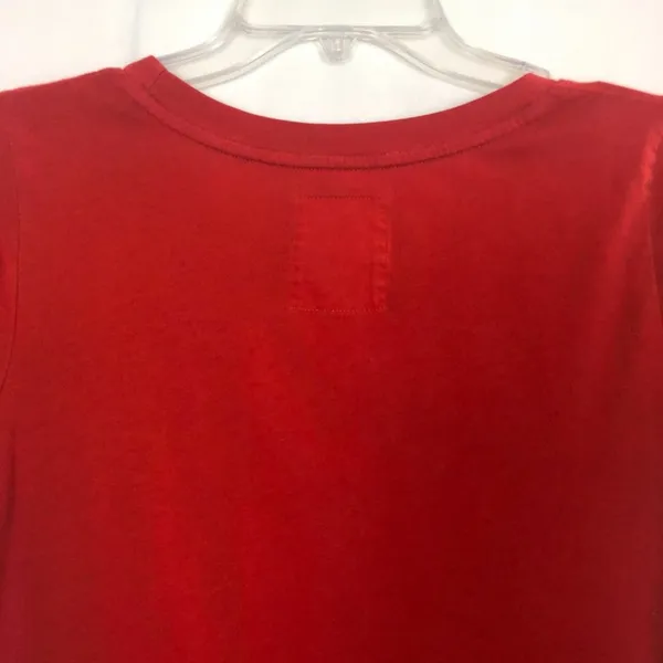 Hollister Embroidered Red Women's Tee Size M - Image 6