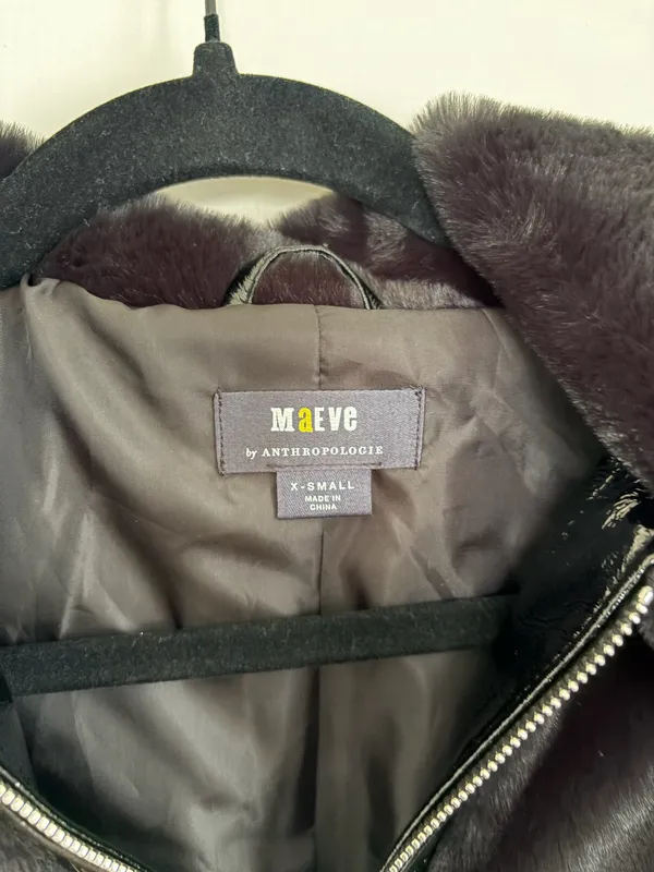 Maeve Zip Up Faux Fur Jacket - Image 6