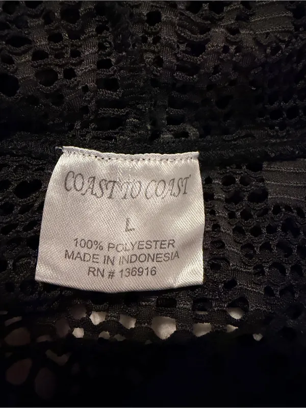 Coast to Coast Black Crochet Cover-Up Top - Image 4