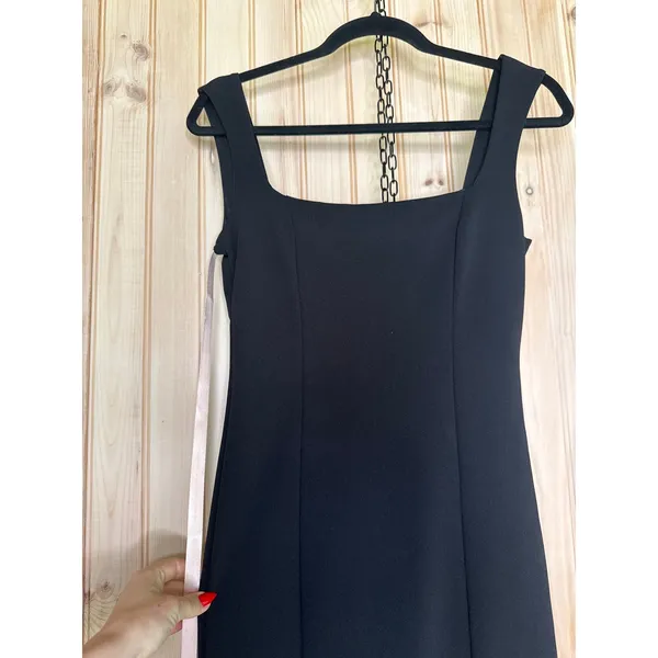 NWT Lulus Inspiring Allure Black Square Neck Column Maxi Dress Gala Banquet Sz S - Image 5