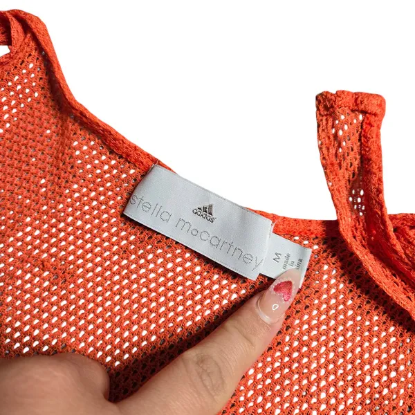 Adidas‎ by Stella McCartney Mesh Orange Tank Size: M - Image 4