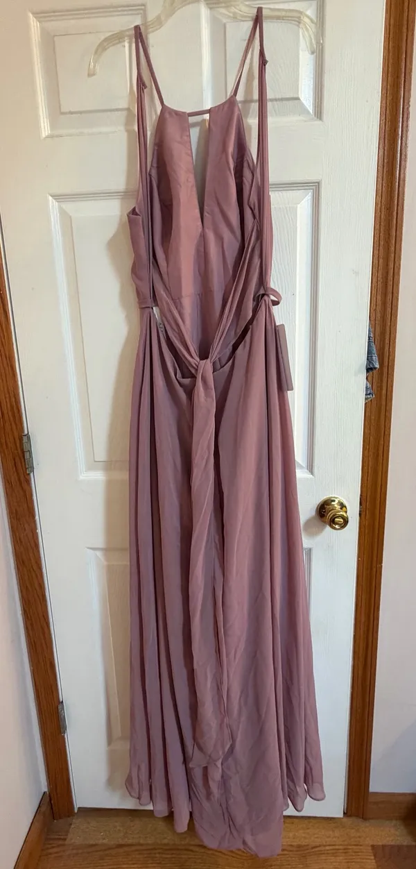 Azazie Bridesmaid Dress Chiffon - Image 4