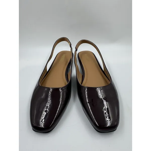 Kensie Womens Shoes Burgundy Flat Slingback Slip-On Padded Lightweight Comfort 8 - Image 2