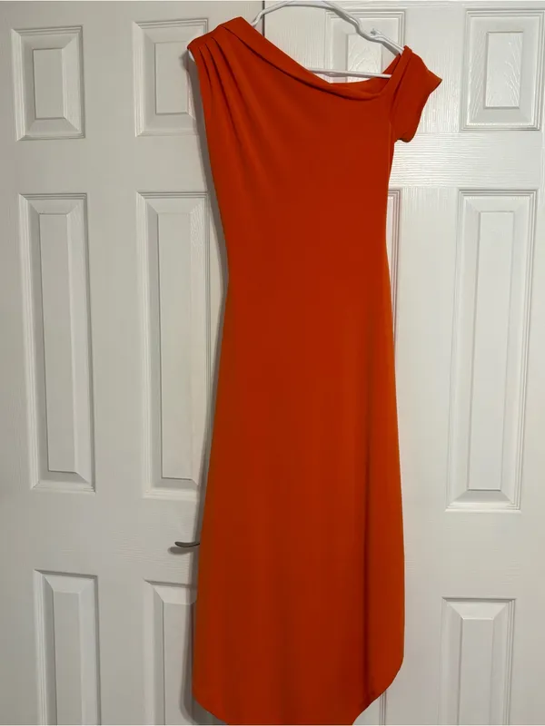 Anthropologie BHLDN One-Shoulder Asymmetric Jersey Midi Dress - Image 2