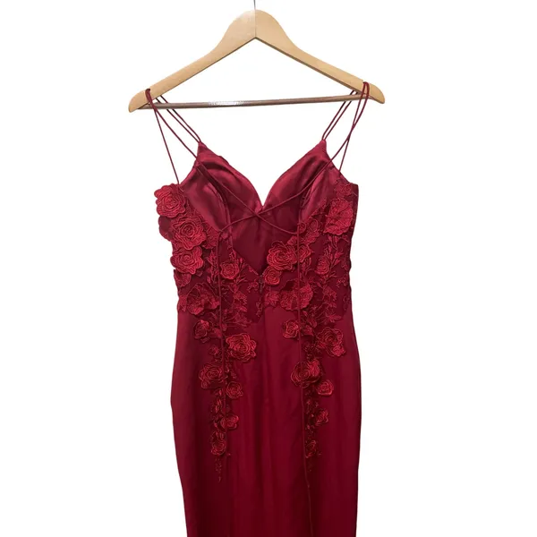 Bariano Floral Applique Gown‎ Size Small NWOT - Image 6
