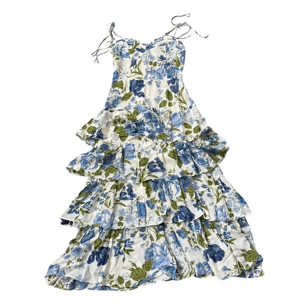 Reformation Kesia Tiered Midi Dress Lucca Floral - Image 4