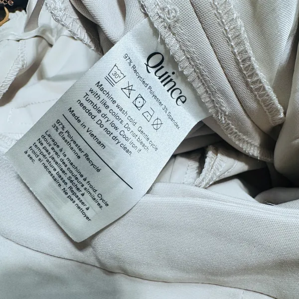 New Quince Pants Women’s 4 Sand Stretch Crepe‎ Ankle Classic Trouser Career NWT - Image 5