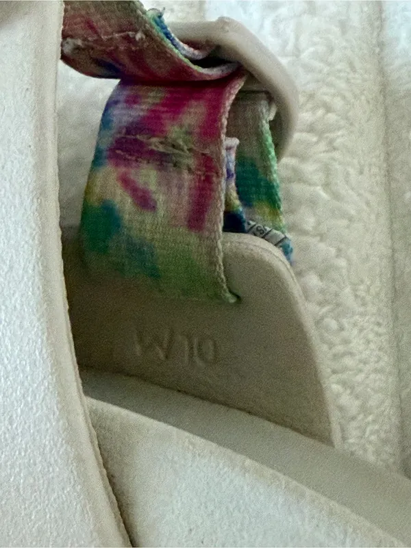 Chacos Chaco Slide Sandals with Pink & Green Tie-Dye Straps - Image 6