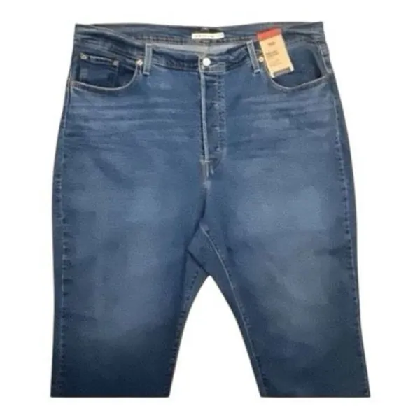 Levi’s Women RIBCAGE Blue Super High Rise Ankle Jeans Plus Size 22W Stretch - Image 3