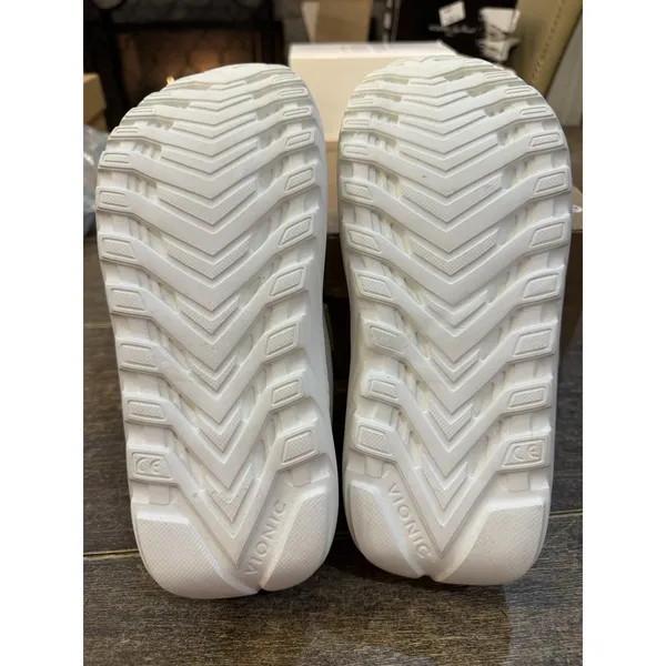Vionic Renewal Adjustable Recovery Slide Sandals in cream Size M 8.5 W 10‎ - Image 8