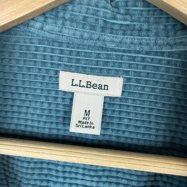 LL Bean Corduroy Button Down Shirt Size MP Shacket Teal Gorpcore Outdoors Rustic Blue - Image 6