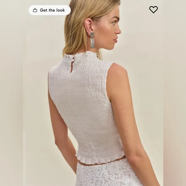 Reformation Smocked Top - Image 3
